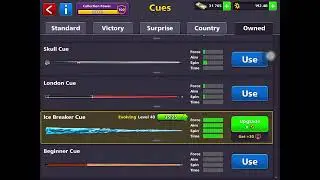 8 Ball Pool Maxing the Ice Breaker Cue
