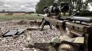 Out to 1100m at the range with Accuracy International AWM .338 Lapua