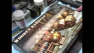 Maus Werx plastic scale model kit review of Mini Art 1/35 scale wooden barrels.