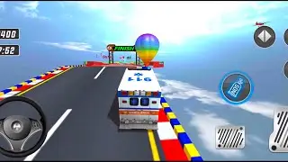 Emergency Van Mega Ramp Racing - Emergency Van Roof Jumping GT Racing - Android GamePlay #5