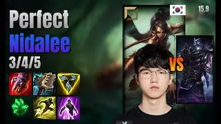 Perfect Top Nidalee vs Shen lol KR solo rank Full Game 15.9 | 퍼펙트 니달리 vs 쉔