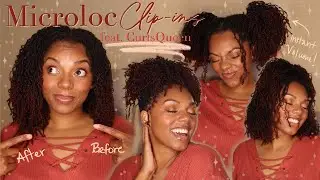 The Most Natural Microloc Clip-ins EVER! feat. CurlsQueen || DIY Microloc Journey