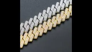 WoYa Jewelry European and American men hip-hop Cuban Necklace Hiphop trend necklace(amazing cool)