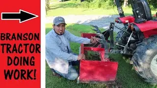 Subcompact tractor job #15[Regrading a driveway]Boxblade tips and tricks