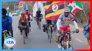 12 cyclists from Great Africa Cycling Safari arrive in Kenya after touring East Africa