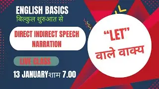 Direct Indirect Speech with Let (LET वाले sentence) #grammar #english #englishgrammar