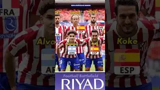 Atletico Madrid squad vs Real Madrid 5-2 La Liga 25/26🔥Nations❤️#footballshorts #alvarez #laliga