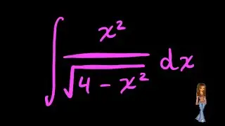 the integral of x^2/sqrt(4-x^2) - math is hot!