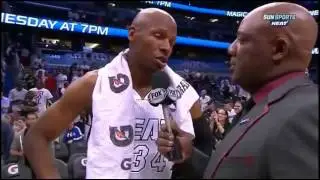 Lebron James Funny Face in Ray Allen Interviews 1
