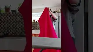 Ironing of belt. Pattern and fabric prep for Trousers