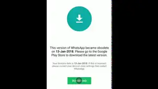 This version of Whatsapp became obsolete in Telugu
