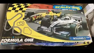 Unboxing of Scalextric Formula One set never before opened (year 2000)