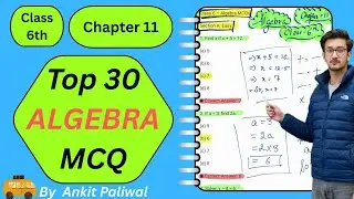 📘 Class 6 Maths | NCERT Chapter 11➗ Algebra &ndash; MCQ | Important Questions | By Ankit Paliwal