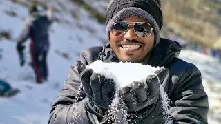 100 % Real snow ❄️  First Time Experience ##mrsuncity #mrsuncutyvlog #experimenttamil