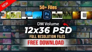 12x36 Wedding DM PSD | Full Resolution | Free Download #design #photoshop #viral #viralvideo