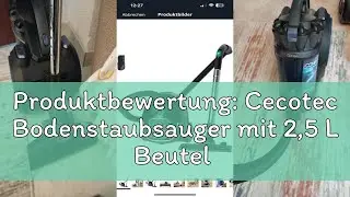 Produktbewertung: Cecotec Bodenstaubsauger mit 2,5 L Beutel Conga Powerbag 2500 Compact Plus. 850 W,