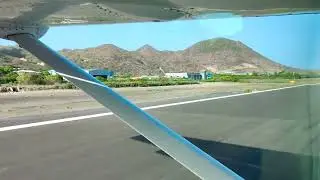 Landing at Grand Case Airport in St. Martin.  Tuesday, June 6, 2023