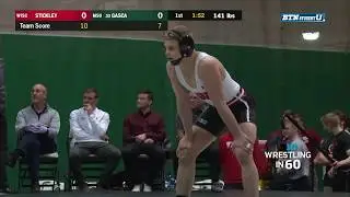 Wrestling in 60: Eli Stickley vs. Javier Gasca | Wisconsin | Michigan State | Big Ten Wrestling
