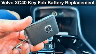 Volvo XC40 remote key fob battery replacement 2019-2025