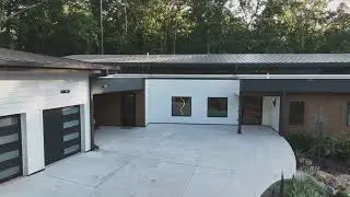 A mid-century modern custom home in Canton, GA