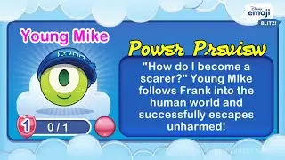 YOUNG MIKE (L1) - Monsters Inc - Disney Emoji Blitz - V73