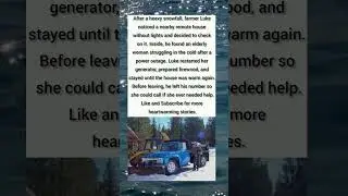 Snowstorm Hero Saves Elderly Woman | Heartwarming Rescue Story ❄️ #shorts #viral #kindness #love