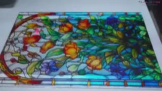 Custom UV print Glass with UV-6090F