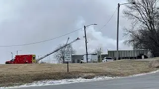 Crews respond to fire at South Omaha warehouse