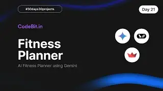 Build an AI Fitness Planner using Gemini | Day 21 of 30 Projects | Tamil Coding Series