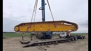 2010 TEREX DEMAG CC2800-1 CRANE: unloading the right track