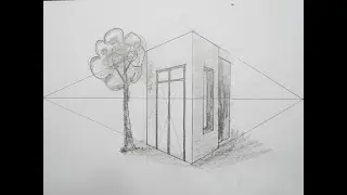 Architectural How To Draw a Small House in 2 Point Perspective #67