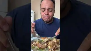 A real homemade meal is served at mom's house.