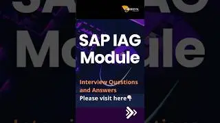 SAP IAG Interview questions #ambikeya #sap #sapiag #sapcommunity #education #logisticsmanagement