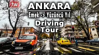 Driving Pleasure in the Rain | Ankara Emek 100.Yıl 4K Sürüş