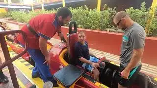 Mobility Challenged Lift Seat on Dudley Do Right's Rip Saw Falls at Universal's Islands Of Adventure
