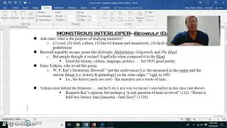 Monsters: Tolkien and Beowulf