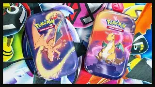 Charizard And Dragonite Pokemon Cards Kanto Power Mini Tins Opening!