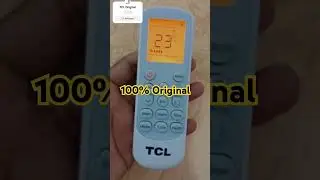 TCL AC Inverter Remote Control with Led Light. #tclremotecontrol #acinverter #invertersetup #shorts