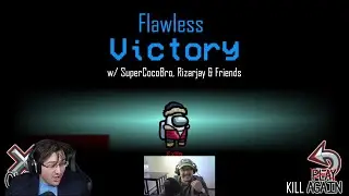 Flawless Imposter Win (w/ SuperCocoBro & Rizarjay) | Among Us #3