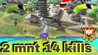 Br rank 14 kills fast gameplay / headshot game #freefire #gamer 💫