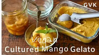Vegan Cultured Mango Gelato