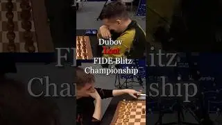 Daniil Dubov lost the 2023 FIDE Blitz chess championship in the wildest way💀 #iannepomniachtchi