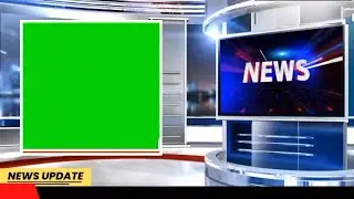 green screen news studio background/in #capcut /copyright free video