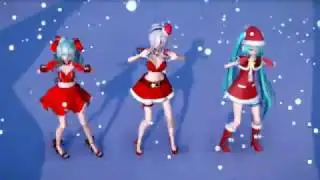 [MMD]1620 Christmas Miku & Haku Suki! Yuki! Maji Magic [DL][1080P,60FPS][RAY MMD]
