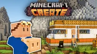 I made my FIRST Minecraft Create Mod world!
