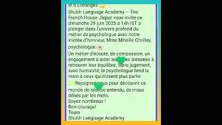 Jobs #shubhlanguageacademy #thefrenchhousejaipur #psychology #french #fran&ccedil;ais #tefcanada #tcfcanada