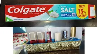 How to reuse Colgate box | best out of waste | diy organizer from Colgate box | Colgate box crafts