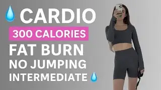 10 MIN LOW IMPACT CARDIO &ndash; Fat Burn, No Jumping, 300 Calories! 💦🔥