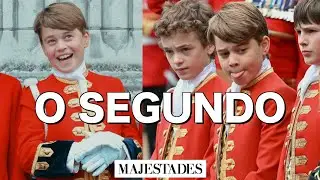 Onde estava o príncipe GEORGE? Qual foi o papel dele na coroação?