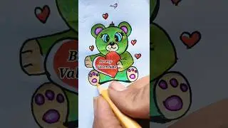 how to draw #teddybear 🧸with #heart ❤️ #valentinesday #happyvalentinesday #drawing  @ARTAABID